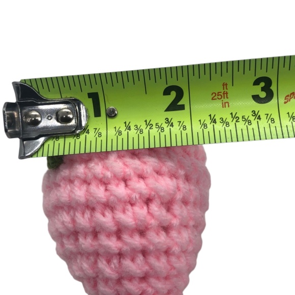 Juicy Crochet Strawberry Plush Keychain | Berry Bag Flair 🍓 Farm Fresh Vibes - Picture 11 of 15